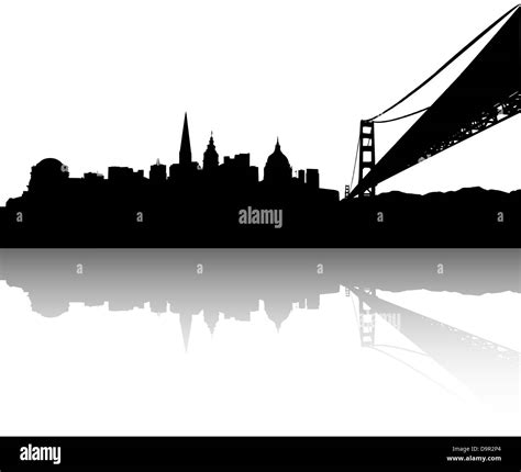 Vector Of The San Francisco On White Background Stock Photo Alamy