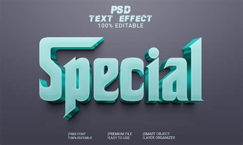 Premium Psd 3d Text Effect Special Psd File