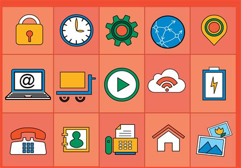 Flat Various Icons Vectors 123619 Vector Art At Vecteezy