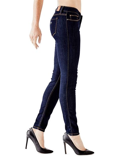 Low Rise Power Skinny Jeans With Silicone Rinse