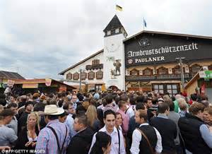 oktoberfest 2011 beer flows freely as ultimate drinking festival gets underway daily mail online