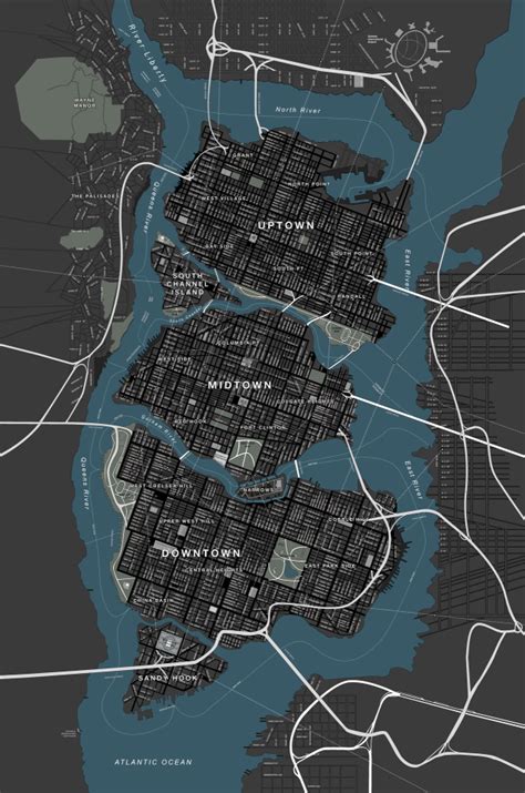 Map Of Gotham City By Nokia