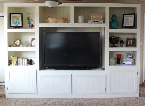 Remodelaholic Living Room Renovation With Diy Entertainment Center