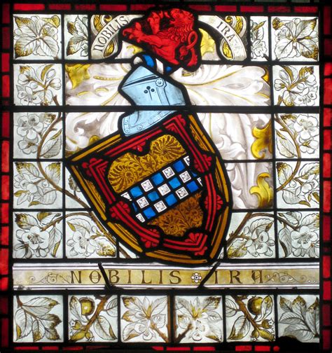 For example, adding copper oxides to molten glass will culminate in green and blue. Stewart Coat of Arms - stained glass - a photo on Flickriver
