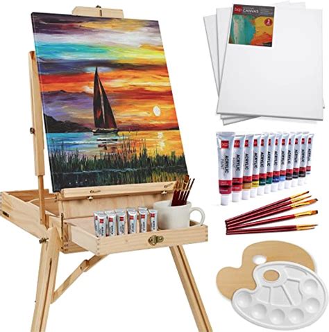 Best Choice Products French Easel 32pc Beginners Kit