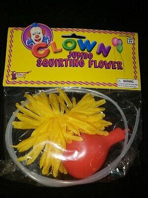 Jumbo Squirting Flower Clown Costume Gag Accessory Ebay