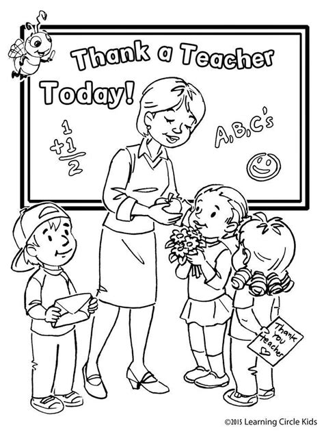 Best Free Teacher Coloring Pages - Coloring Home