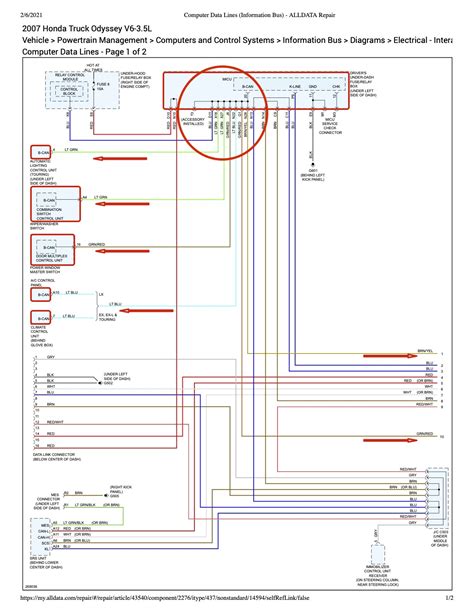 Wiring Diagram Honda Odyssey Wiring Diagram And Schematics