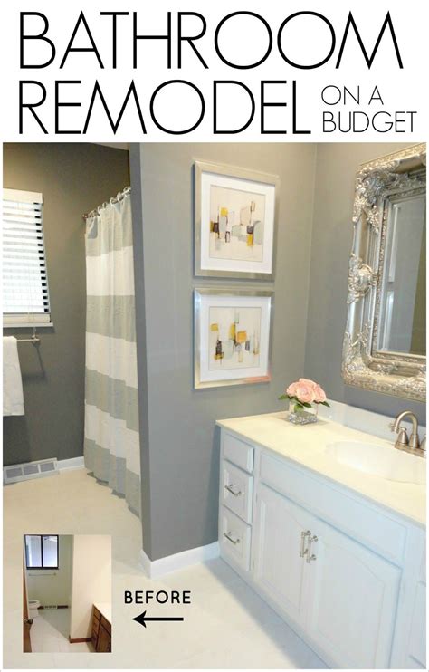 This is a relatively quick and cheap bathroom tile idea for bathrooms on budget. DIY Bathroom Remodel on a Budget: See how this blogger ...