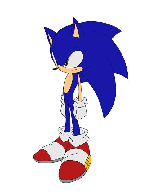 How To Draw Sonic Colored By Delvallejoel On Deviantart