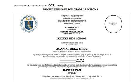Here is a wording sample to show you an example. Deped Cert Of Recognition Template / 2020 Deped Standard ...
