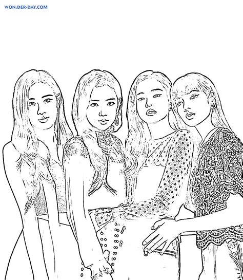 Blackpink Coloring Pages Free Printable Coloring Pages
