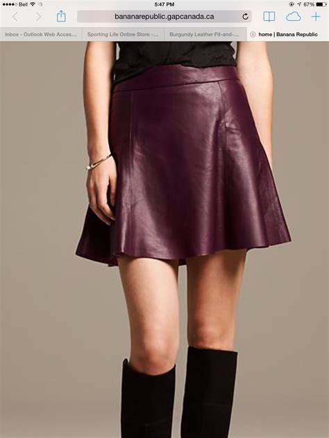 banana republic leather skirt 275 00 fit and flare skirt clothes skirts