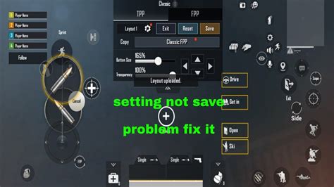 Pubg Mobile Layout Control Setting Not Save Problem Fix It For Gsm