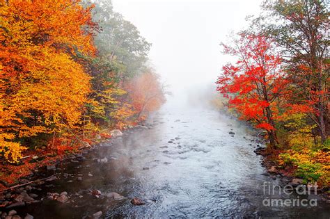 Mist On A River In The Pioneer Valley Of Massachusetts Photograph By