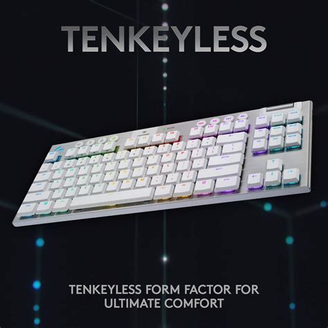 Logitech G915 Tkl White Tactile Tenkeyless Lightspeed Wireless Rgb