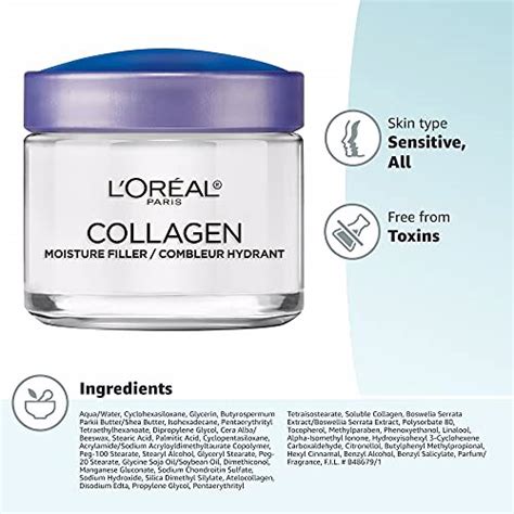 Loreal Paris Skincare Collagen Face Moisturizer Day And Night Cream