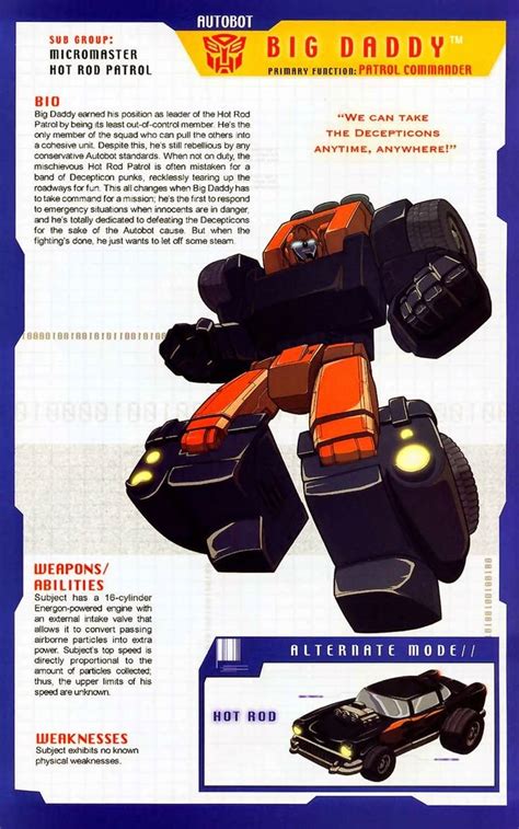 Crazy Ass Moments In Transformers History On Twitter Hasbro Names A Transformer Big Daddy