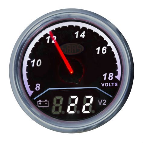 Saas 52mm Turbo Boost Exhaust Temp And Egt Pyro And Dual Battery Volt Gauge