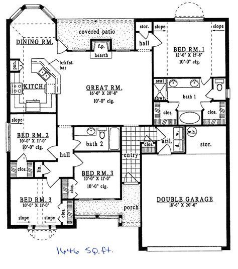 1500 Square Feet House Plan Single Floor Byklao