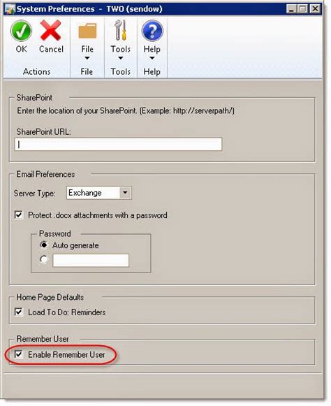 Dynamics GP Land Behind The Dynamics GP Remember User And Password Option Hot Sex Picture