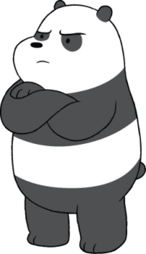 Download We Bare Bears Panda Angry Clipart Png Photo Transparent Png