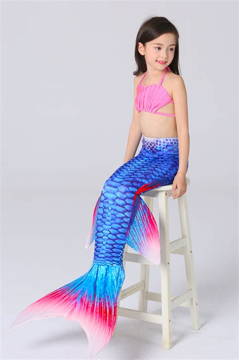 Women Kids Girls Fin Mermaid Tail Monofin Swimmable Tail Swimming