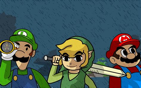 Mario And Luigi A Link Between Worlds Lol Wallpaper And Hintergrund