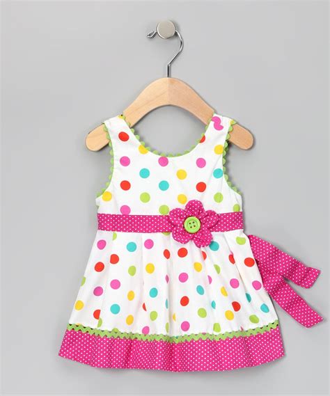 White And Pink Polka Dot Dress Infant And Girls Pink Polka Dot Dress
