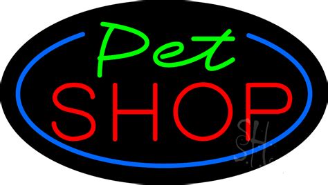 Pet Shop Flashing Neon Sign Pet Shop Neon Signs Everything Neon