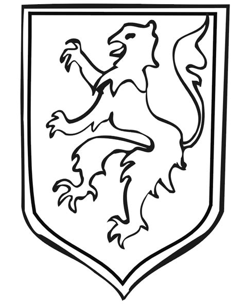 Blank Coat Of Arms Coloring Pages Coloring Pages
