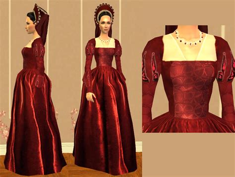 Mod The Sims 4 Tudor Dresses Inspired By The Other Boleyn Girl