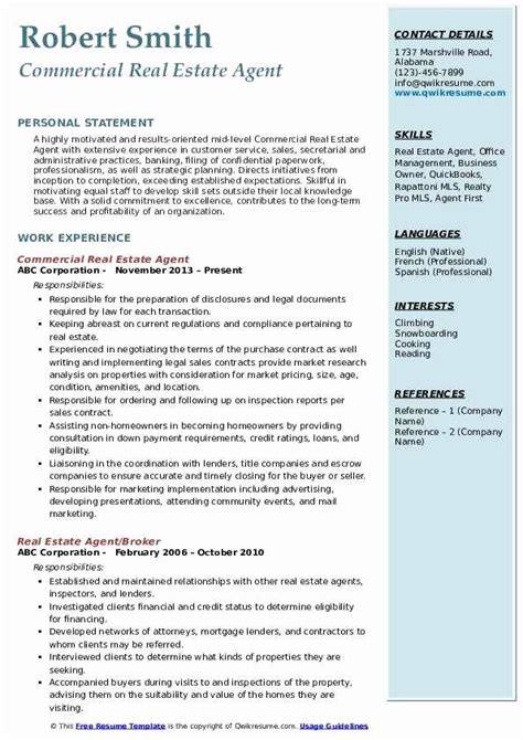 Cv templates find the perfect cv template. Real Estate Agent Resume No Experience Lovely Real Estate ...