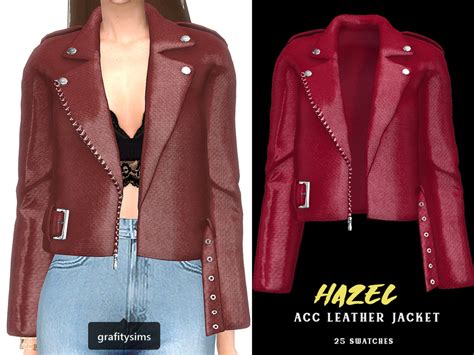 Grafity — Includes 4 Items Hazel Acc Leather Jacket 25