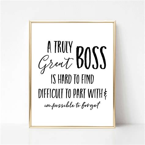 A Truly Great Boss Printable T Best Boss Ever T Boss Etsy