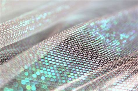 Psychedelic Shiny Holographic Mesh Fabric Polyester Laser Etsy