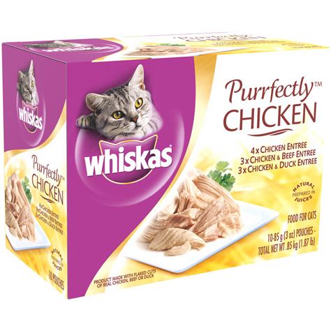 The first bowl sterling finishes is the victor, the other one is the loser. Whiskas® Purrfectly™ Chicken Wet Cat Food Variety Pack ...