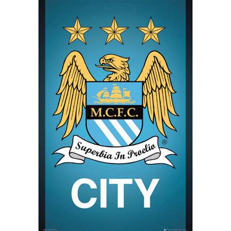 Manchester City Crest Maxi Poster 61 X 915cm Iwoot