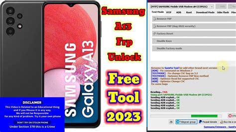 Samsung A Frp Unlock Free Tool SamFw Frp Tool GSMHEMANT YouTube