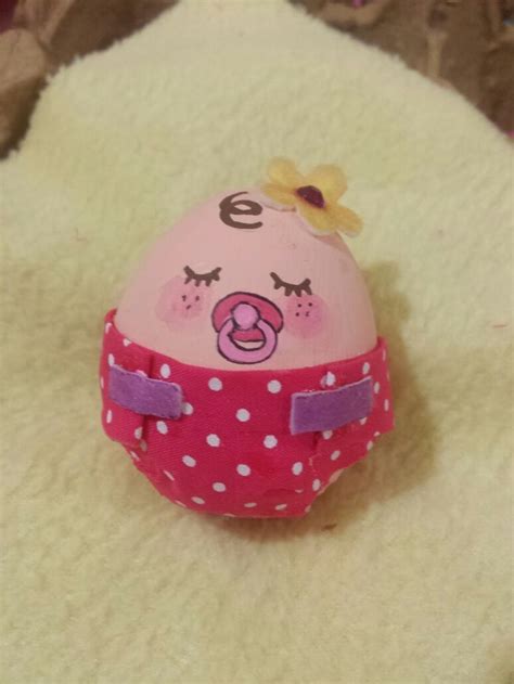 Huevo Decorado Como Bebe Pascua Eggs For Baby Egg Project Easter