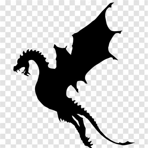 Dragon Silhouette Patterns