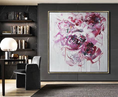 Extra Large Canvas Artoversized Abstract Flower Oil Paintingcustom