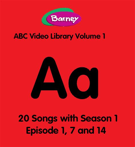 Opening And Closing To Barneys Abc Video Library Letter A 1999 Vhs