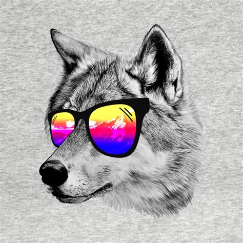 Cool Wolf Wolf T Shirt Teepublic