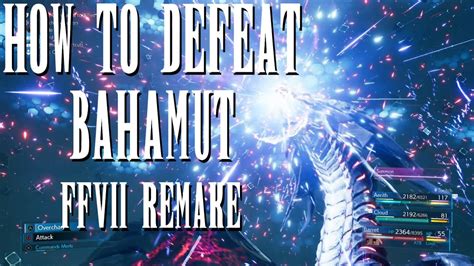 Final Fantasy Vii Remake How To Defeat Bahamut Whitepointer Gaming