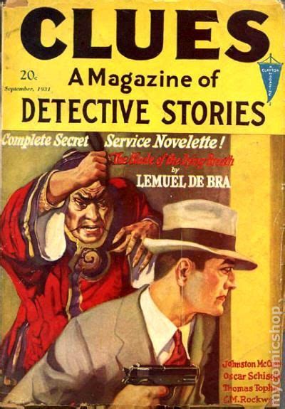 Clues Detective Stories 1926 1943 Clayton Magazines Pulp Comic Books
