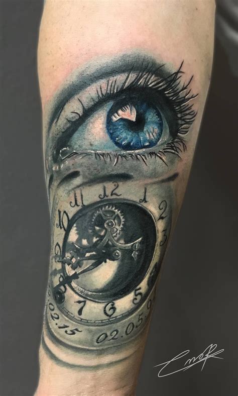 Eye And Clock Tattoo By Emilio Limited Availability At Salvation