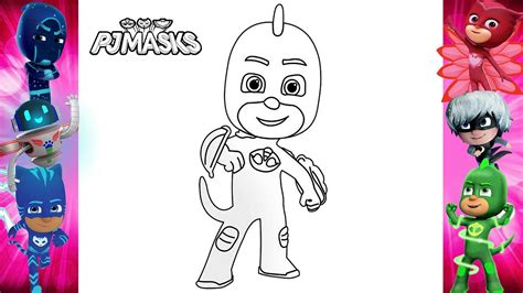 How To Draw Gekko Pj Masks Drawing Easy Gekko Pj Masks Heroes Youtube