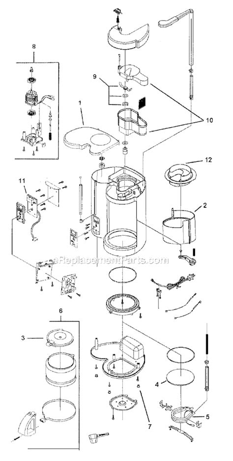 Mr Coffee Gbx12 Parts List And Diagram