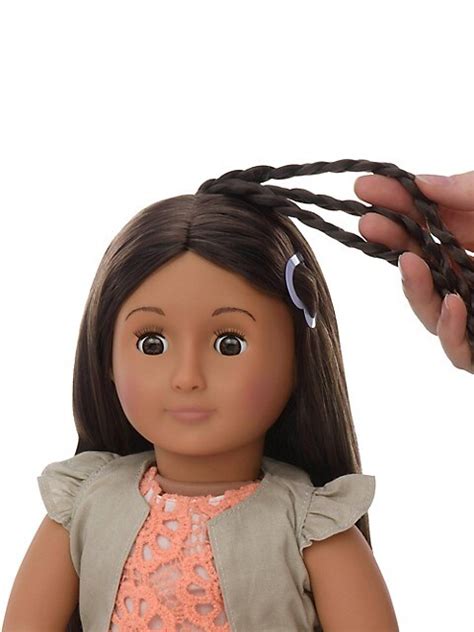 Brunette Flora Hair Play Doll Silver Hi Res